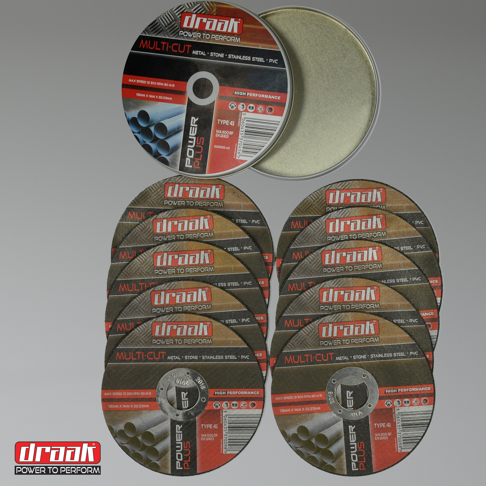 5 x Angle Grinder Cutting Discs (4.5") 115mm x 1mm Thin METAL STONE